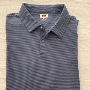 NWOT Joseph Abboud Men’s Blue Striped Polo Shirt